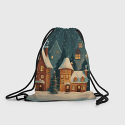 Мешок для обуви Сказочный Новогодний городок