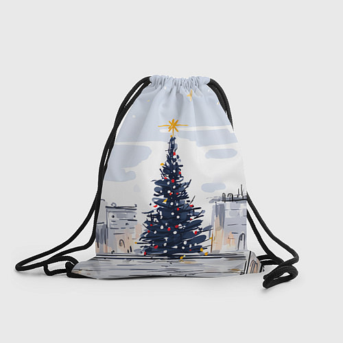 Мешок для обуви Новый год минимализм / 3D-принт – фото 1