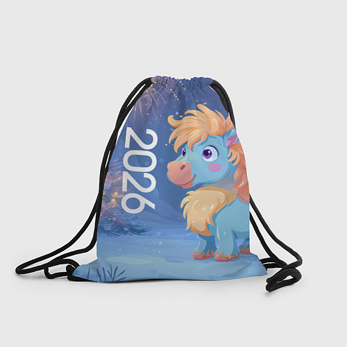 Мешок для обуви Милая лошадка 2026 / 3D-принт – фото 1