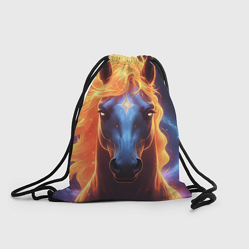 Мешок для обуви Космическая огненная лошадь / 3D-принт – фото 1