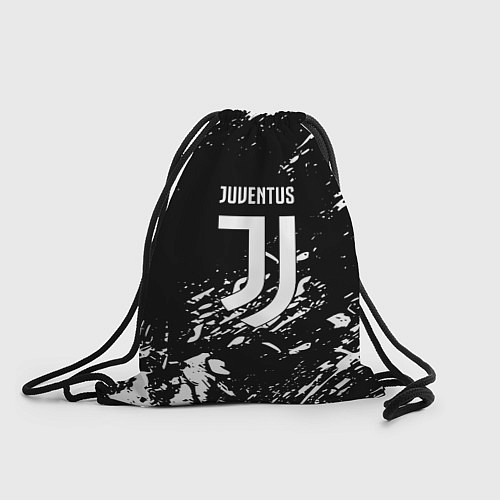 Мешок для обуви Juventus белые штрихи красок / 3D-принт – фото 1