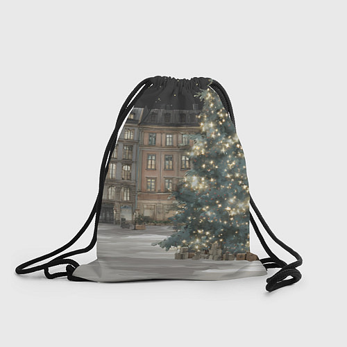 Мешок для обуви Елка во дворе / 3D-принт – фото 1