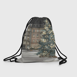 Мешок для обуви Елка во дворе