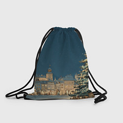 Мешок для обуви Новогодняя атмосфера в городе