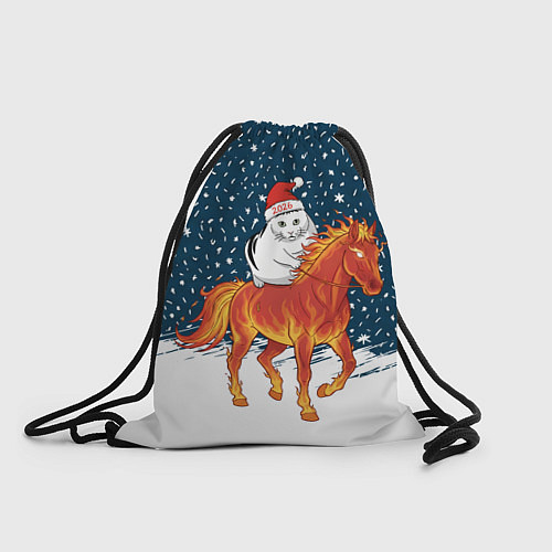 Мешок для обуви Кот Бендер и огненный конь - 2026 / 3D-принт – фото 1