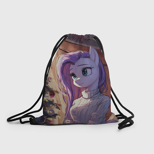 Мешок для обуви Анимешная лошадка - Новый год / 3D-принт – фото 1