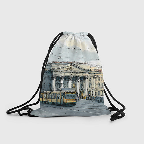 Мешок для обуви Зимняя улица Санкт-Петербурга / 3D-принт – фото 1