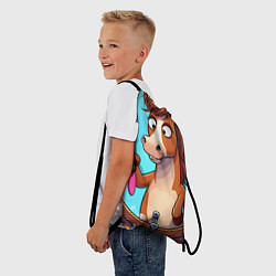 Рюкзак-мешок Лошадка с расческой, цвет: 3D-принт — фото 2