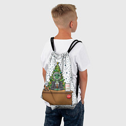 Рюкзак-мешок Я устал я ухожу - новогодний мем 2026, цвет: 3D-принт — фото 2