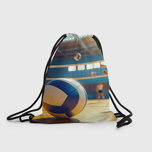 Мешок для обуви Динамика волейбольного матча / 3D-принт – фото 1