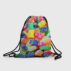 Рюкзак-мешок Мармеладные мишки, цвет: 3D-принт