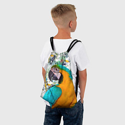Рюкзак-мешок Летний попугай, цвет: 3D-принт — фото 2