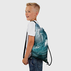 Рюкзак-мешок Волна, цвет: 3D-принт — фото 2