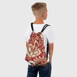 Рюкзак-мешок Хохломская роспись, цвет: 3D-принт — фото 2