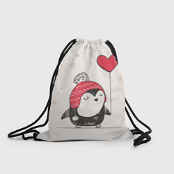 Мешок для обуви Влюбленный пингвин