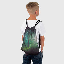 Рюкзак-мешок Таинственный лес, цвет: 3D-принт — фото 2