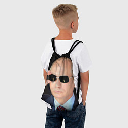 Рюкзак-мешок Путин в очках цвета 3D-принт — фото 2
