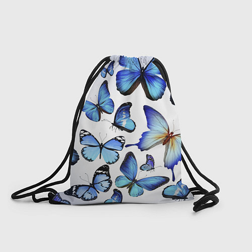 Мешок для обуви Голубые бабочки / 3D-принт – фото 1