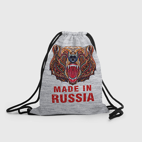 Мешок для обуви Bear: Made in Russia / 3D-принт – фото 1