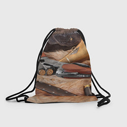 Рюкзак-мешок Охотничье снаряжение, цвет: 3D-принт