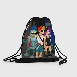 Рюкзак-мешок Футурама пати, цвет: 3D-принт