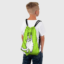 Рюкзак-мешок Кот Симон на стене, цвет: 3D-принт — фото 2