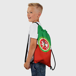 Рюкзак-мешок Татарстан: флаг, цвет: 3D-принт — фото 2