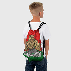 Рюкзак-мешок Белорусский зубр, цвет: 3D-принт — фото 2