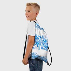 Рюкзак-мешок Гжель, цвет: 3D-принт — фото 2