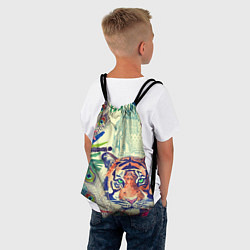 Рюкзак-мешок Индийский тигр, цвет: 3D-принт — фото 2