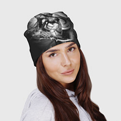 Шапка Девушка с мечом, цвет: 3D-принт — фото 2