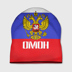 Шапка ОМОН, флаг и герб России