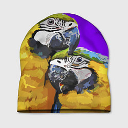 Шапка Попугайчики, цвет: 3D-принт