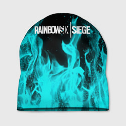 Шапка R6S: Turquoise Flame