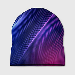 Шапка Фиолетово 3d волны 2020, цвет: 3D-принт