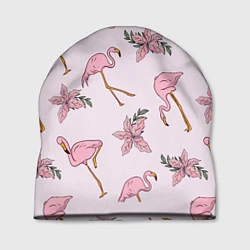 Шапка Розовый фламинго, цвет: 3D-принт