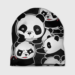 Шапка Смешные панды, цвет: 3D-принт
