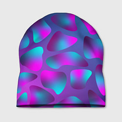 Шапка Неоновые капли цвета 3D-принт — фото 1