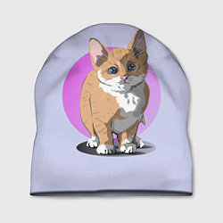 Шапка Грустный Котик, цвет: 3D-принт