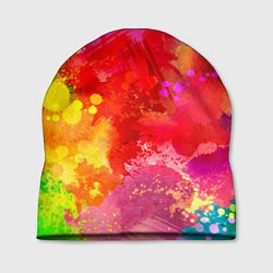 Шапка Брызги краски, цвет: 3D-принт