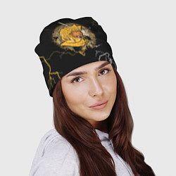 Шапка ЗЕНИЦУ ZENITSU КЛИНОК РАССЕКАЮЩИЙ ДЕМОНОВ, цвет: 3D-принт — фото 2