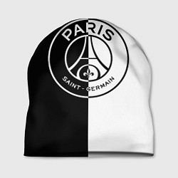 Шапка ФК ПСЖ PSG BLACK & WHITE, цвет: 3D-принт