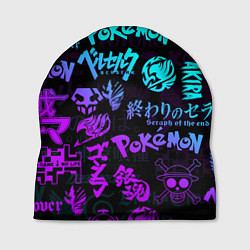Шапка ANIME LOGOBOMBING NEON НЕОН ЛОГО АНИМЕ, цвет: 3D-принт