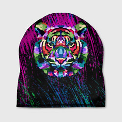 Шапка Тигр Красочный 2022, цвет: 3D-принт