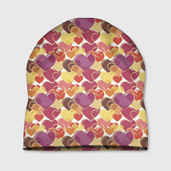 Шапка Красивые Сердечки LOVE, цвет: 3D-принт