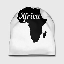 Шапка Африка черно-белая двусторонняя