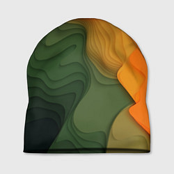 Шапка Зеленые дюны, цвет: 3D-принт