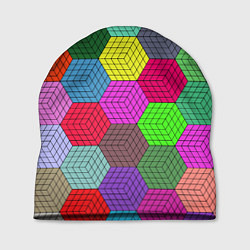 Шапка Геометрический узор Pattern, цвет: 3D-принт
