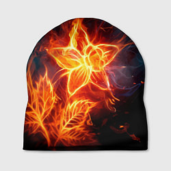 Шапка Flower Neon Fashion 2035 Flame, цвет: 3D-принт