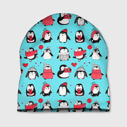 Шапка PENGUINS ON THE POSITIVE, цвет: 3D-принт